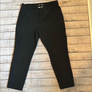 Old Navy Pixie Black Polka Dot Pants size 14